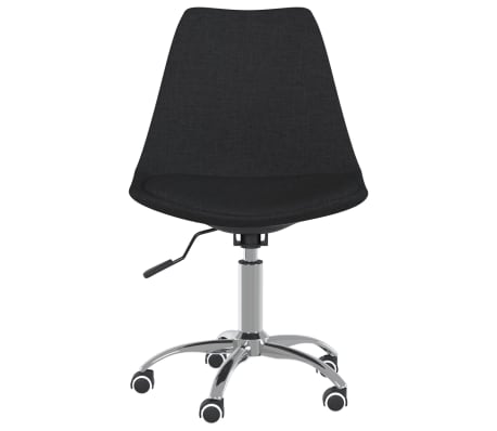 vidaXL fekete sz&ouml;vet forg&oacute; &eacute;tkezősz&eacute;k