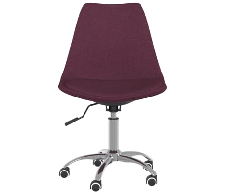 vidaXL Pasukama valgomojo kėdė, violetinės spalvos, audinys