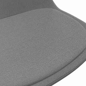 Otočná jídelní židle světle šedá textil - obrázek 6