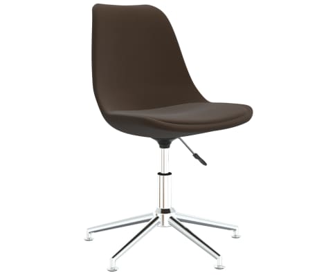 vidaXL drejelige spisebordsstole 4 stk. stof m&oslash;rkebrun