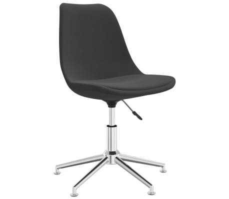 vidaXL Besisukančios valgomojo kėdės, 6vnt., tamsiai pilkos, audinys