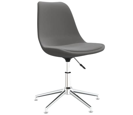 vidaXL Pasukamos valgomojo kėdės, 6vnt., &scaron;viesiai pilkos, audinys