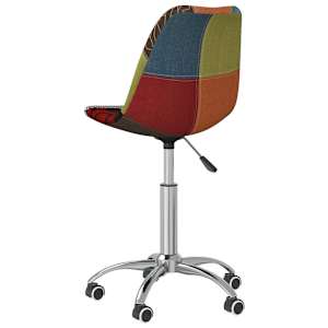 Otočné jídelní židle 6 ks patchwork textil - obrázek 5