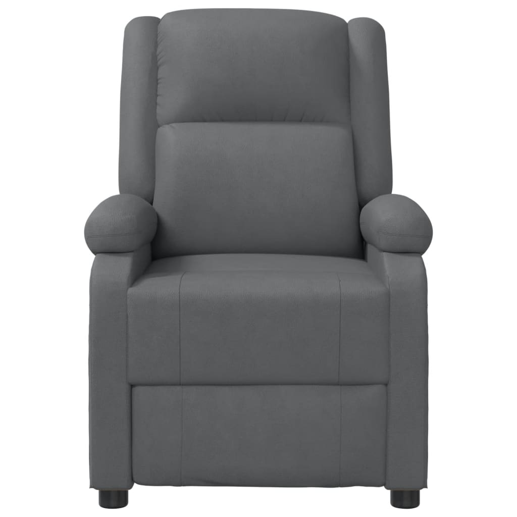 vidaXL Massagestoel kunstleer grijs