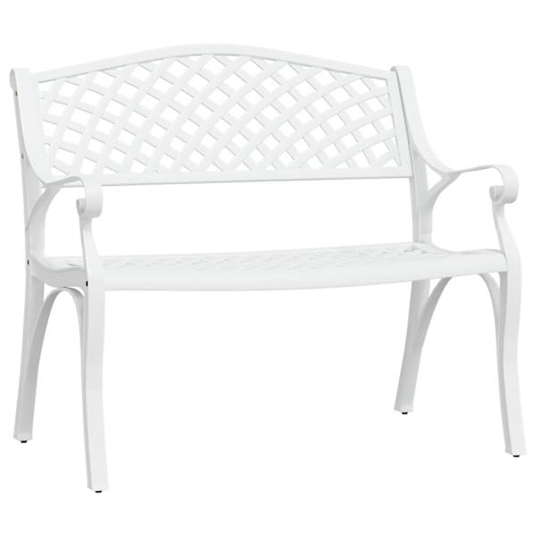 vidaXL aiapink, 102 cm, valualumiinium, valge