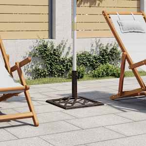 Podstavek za senčnik bronast 44x44x31 cm lito železo