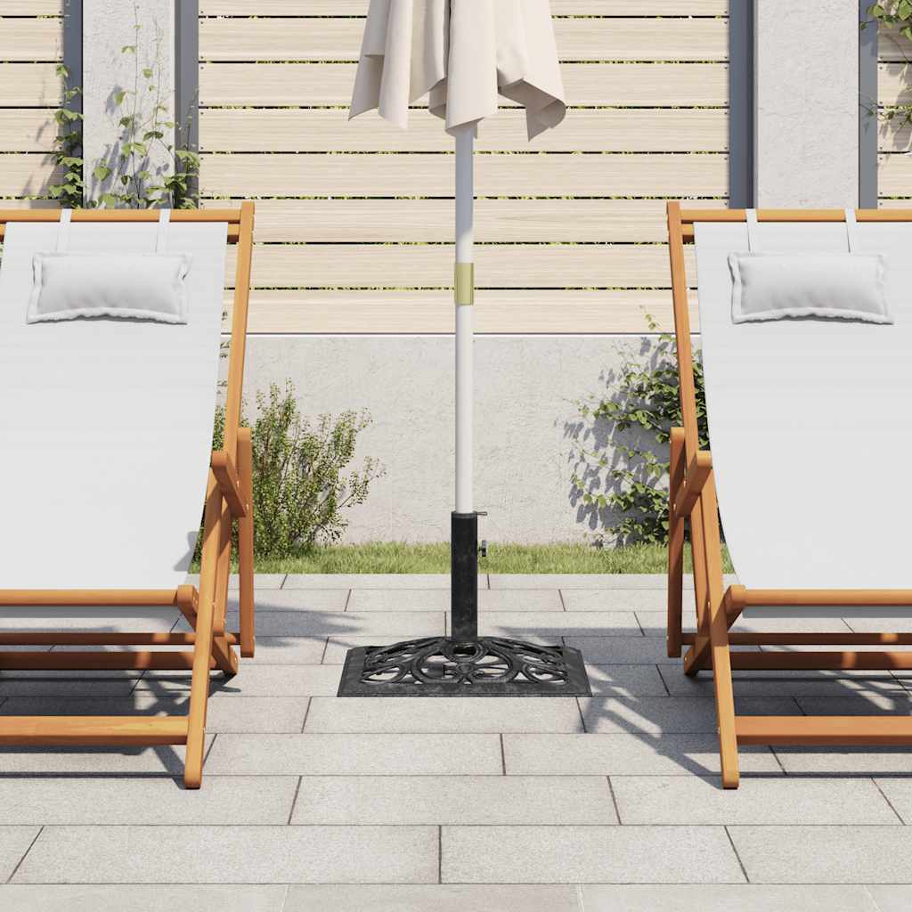 vidaXL Parasolvoet 47x47x33 cm gietijzer zwart afbeelding