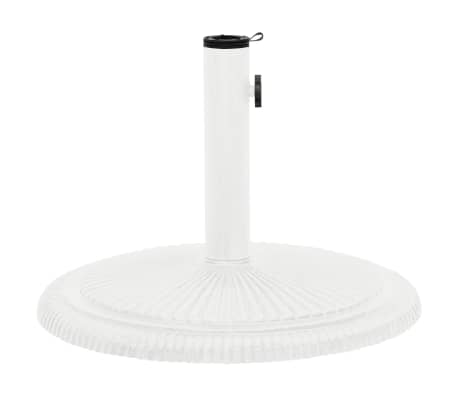 vidaXL Umbrella Base White 17.7"x17.7"x11.8" Cast Iron