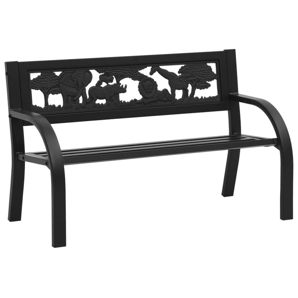 Hagebenk for barn 86 cm stål