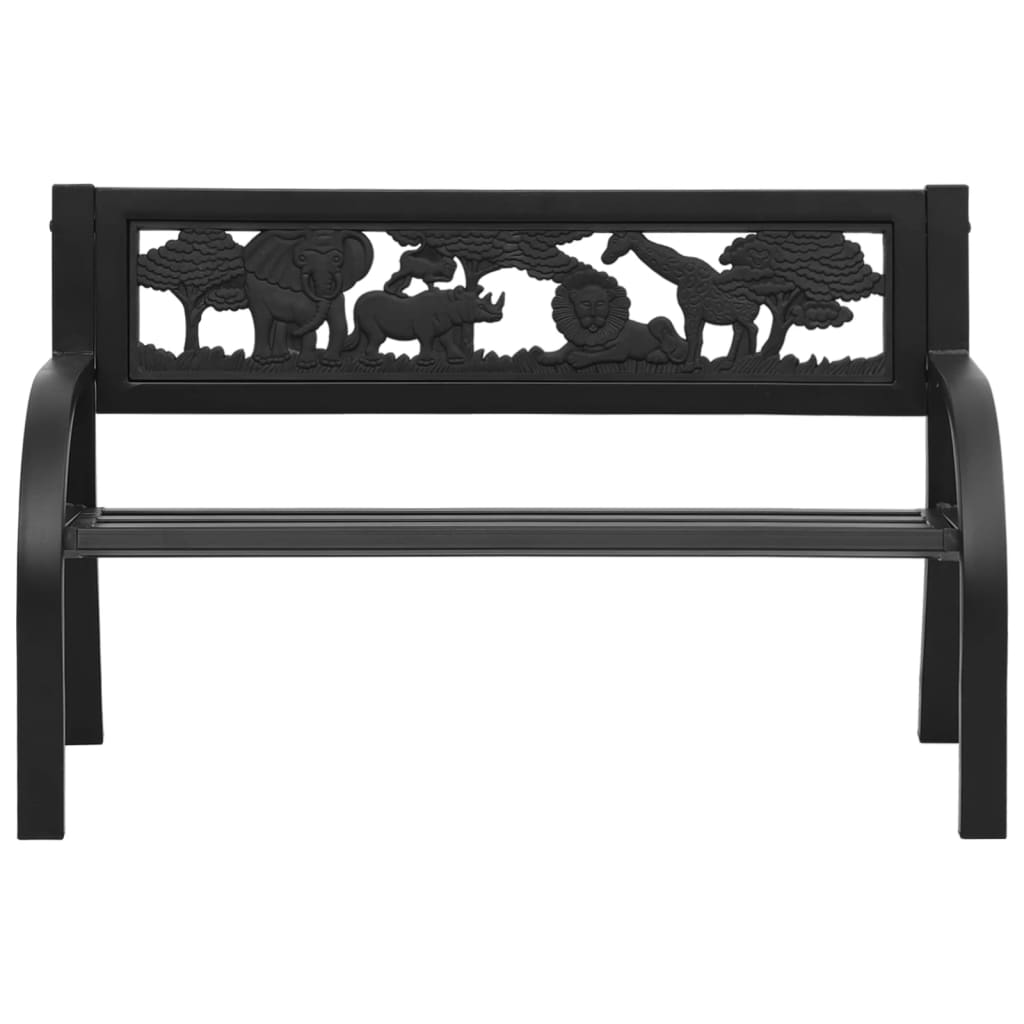 vidaXL Kindertuinbank 86 cm staal afbeelding