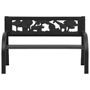 Dětská zahradní lavice 86 cm ocel - obrázek 2