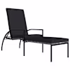 vidaXL jalatoega p&auml;evitustool, PE-rotang, hall