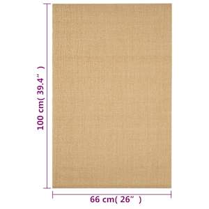 Koberec přírodní sisal 66 x 100 cm - obrázek 7