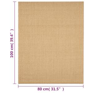 Koberec přírodní sisal 80 x 100 cm - obrázek 7