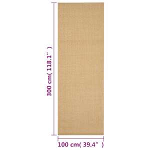 Koberec přírodní sisal 100 x 300 cm - obrázek 7