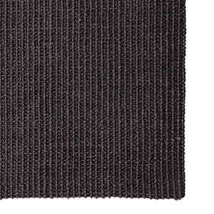 vidaXL Rug Natural Sisal 100x100 cm Black