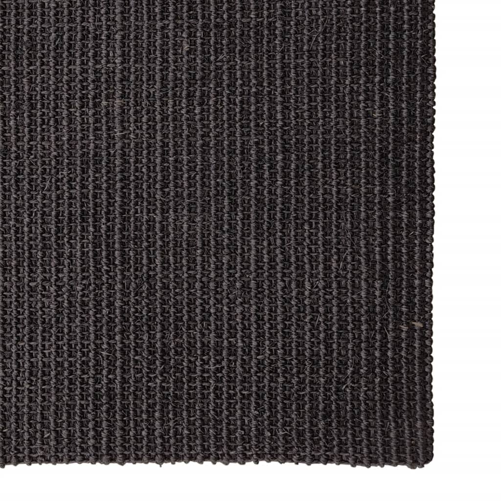 vidaXL Tapis Sisal naturel 100x300 cm Noir