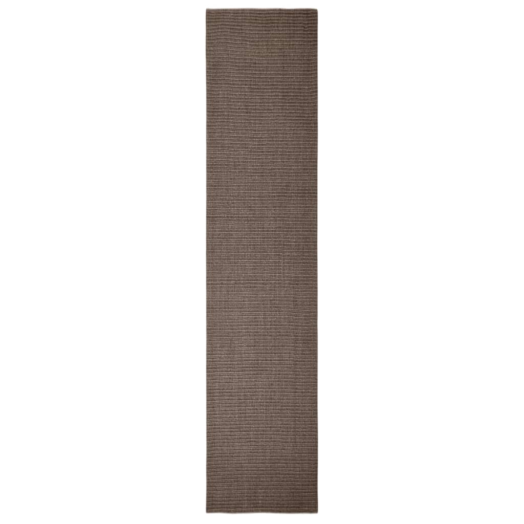 vidaXL Tepih od prirodnog sisala 66 x 300 cm smeđi