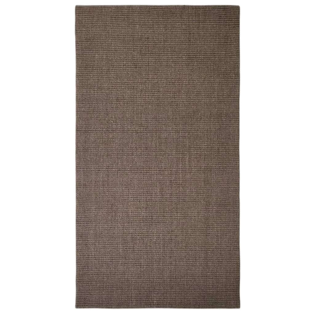 Covor din sisal natural, maro, 80×150 cm