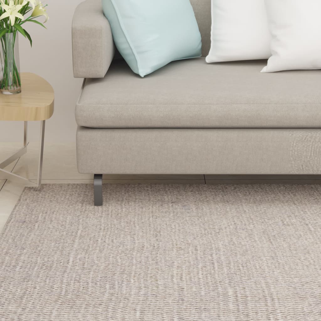 vida XL Teppich Natur Sisal 80x 100 cm Sandfarbe