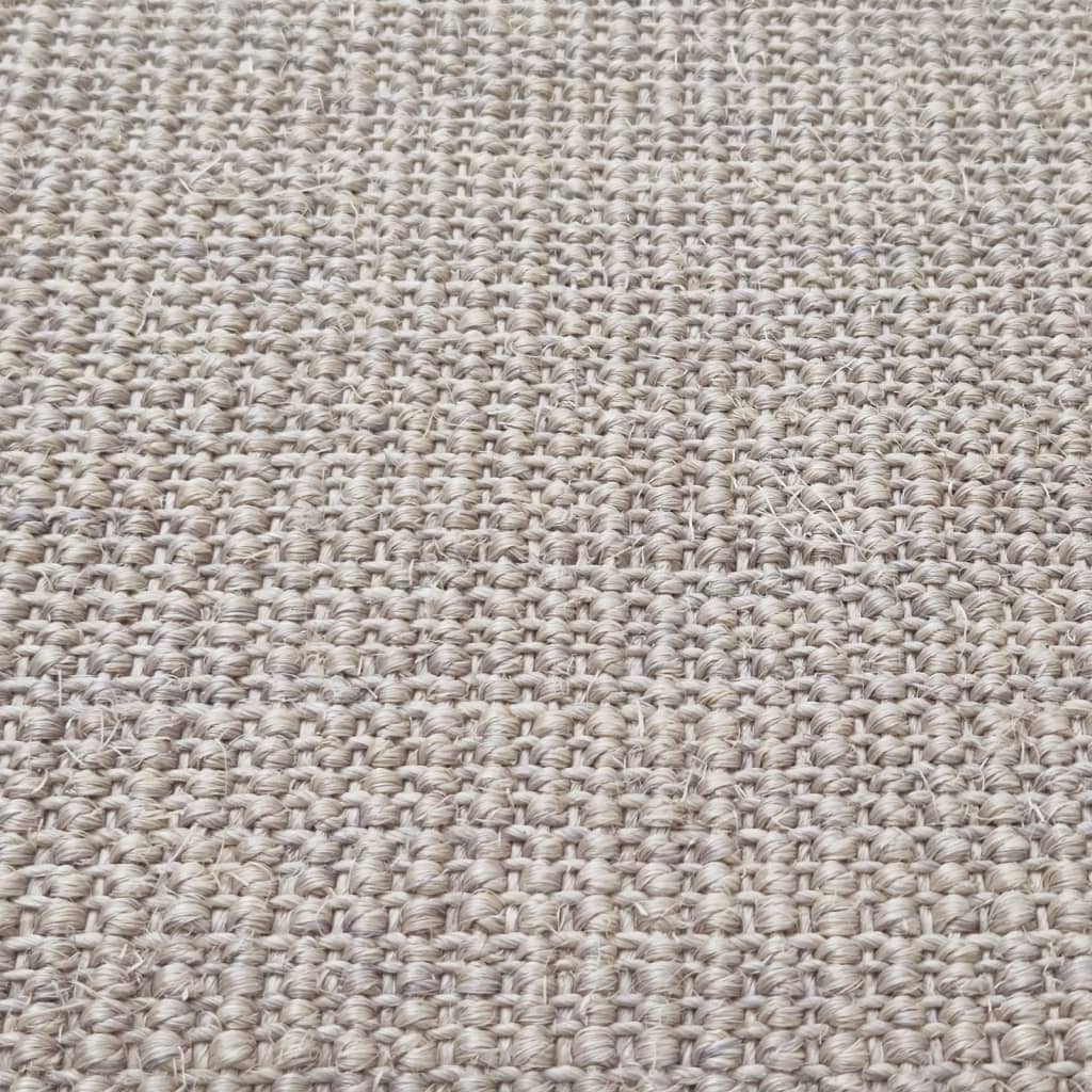 vidaXL Tapis Sisal naturel 100x100 cm Sableux