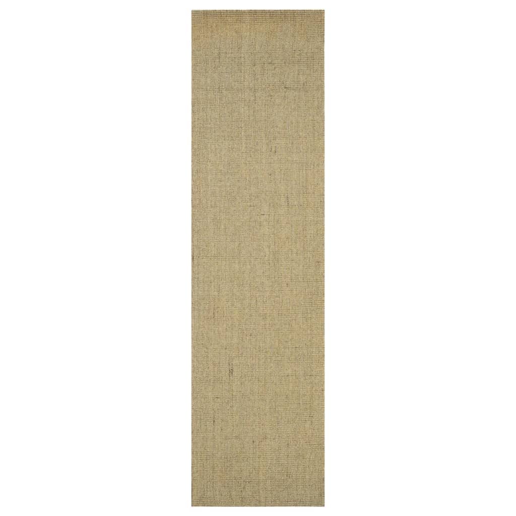 vidaXL Koberec přírodní sisal 66 x 250 cm zelený