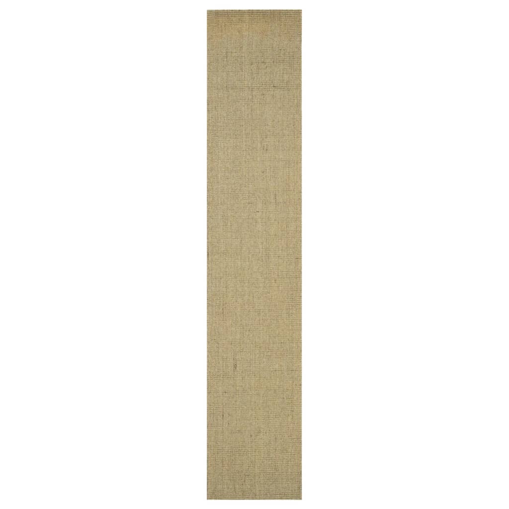 vidaXL Koberec přírodní sisal 66 x 350 cm zelený