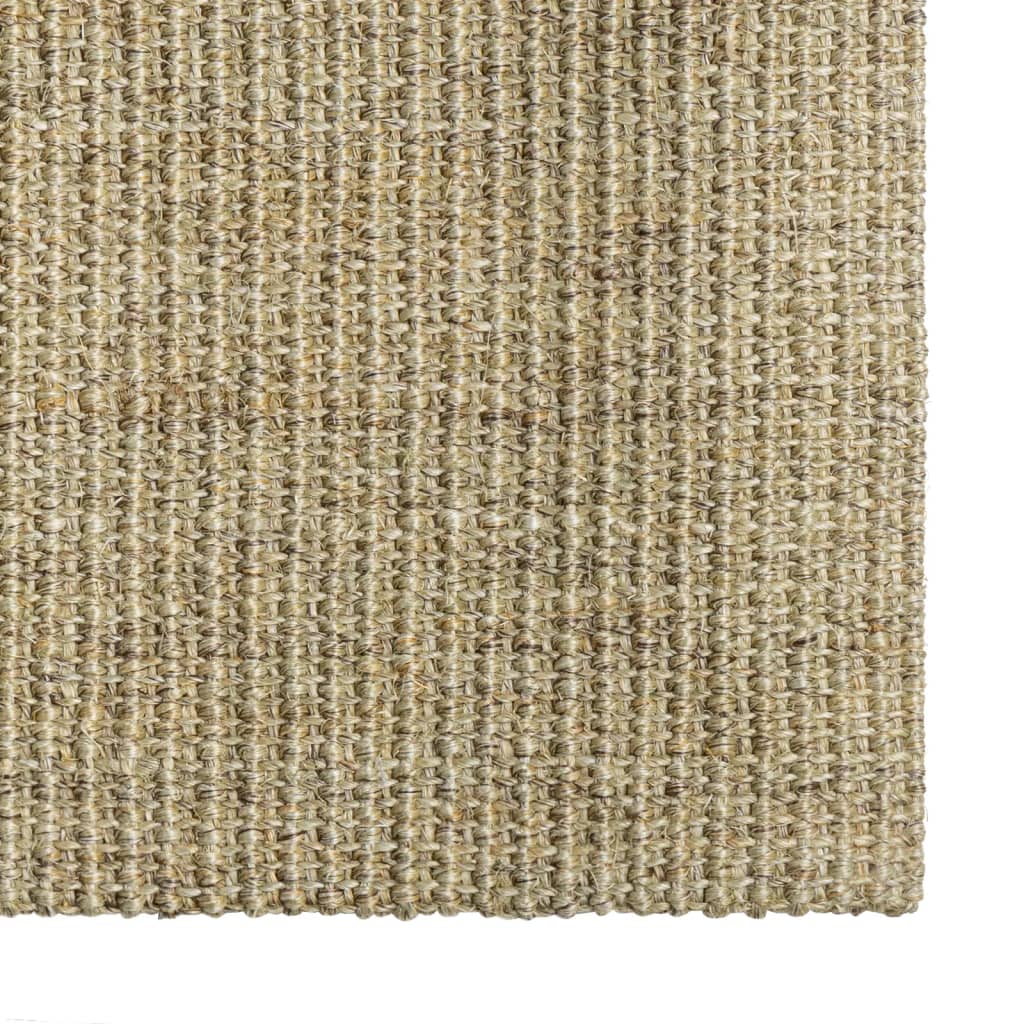 vidaXL paklājs, dabīgs sizals, 100x100 cm, pelēkbrūns