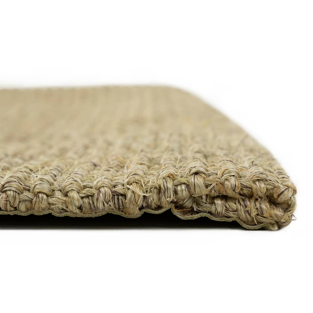 Covor din sisal natural, gri taupe, 100x100 cm