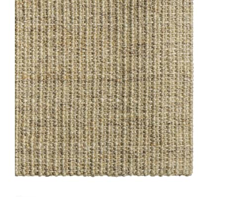 vidaXL paklājs, dabīgs sizals, 100x100 cm, pelēkbrūns