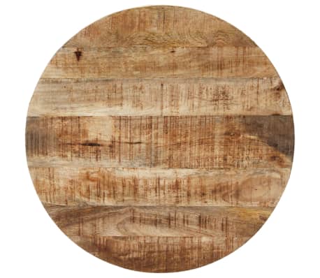 VidaXL Tavolino Da Salotto 90x45x35 Cm In Legno Massello Di Mango Grezzo, Stile Vintage, Con Telaio In Ferro