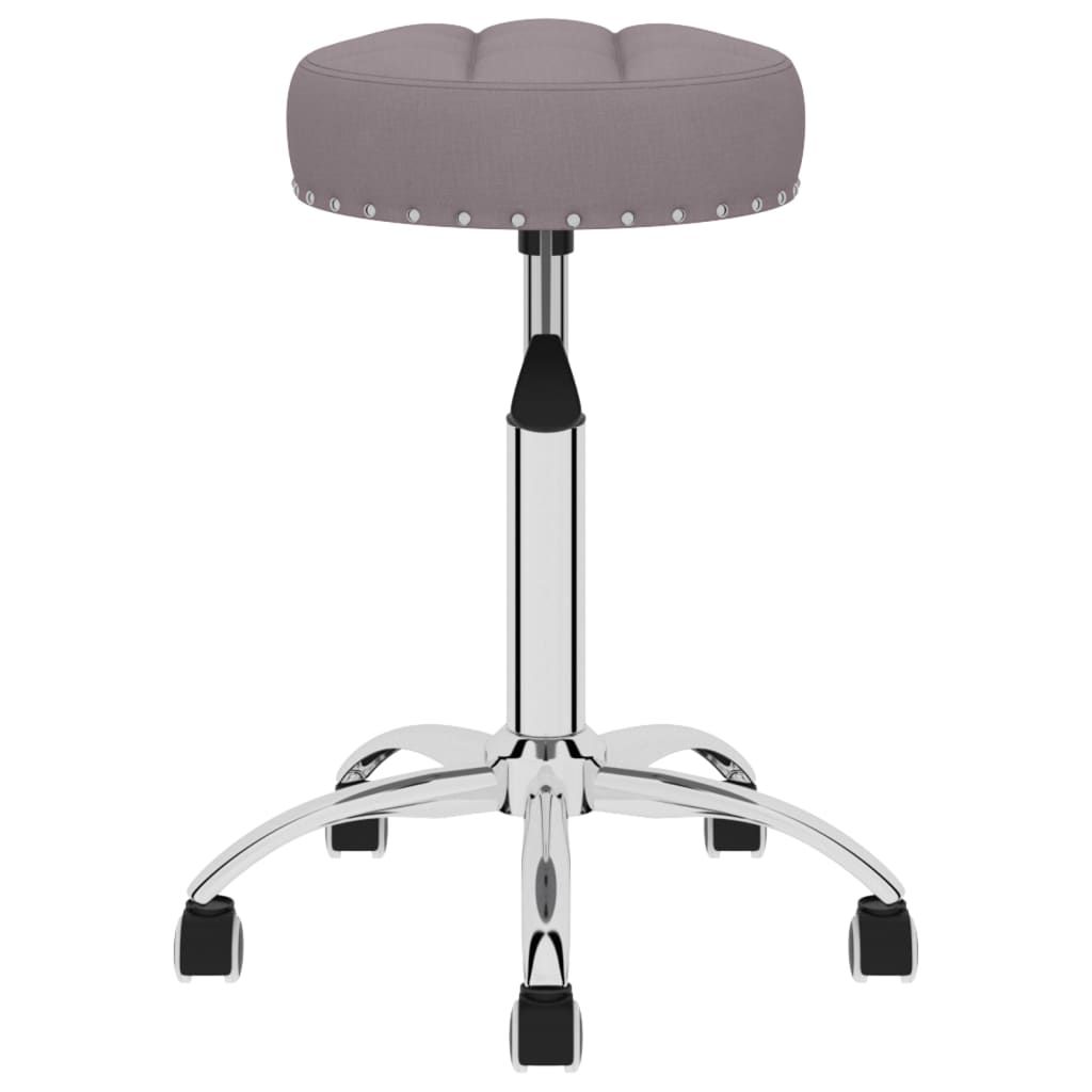 Scaune de sufragerie pivotante, 6 buc., gri taupe, textil