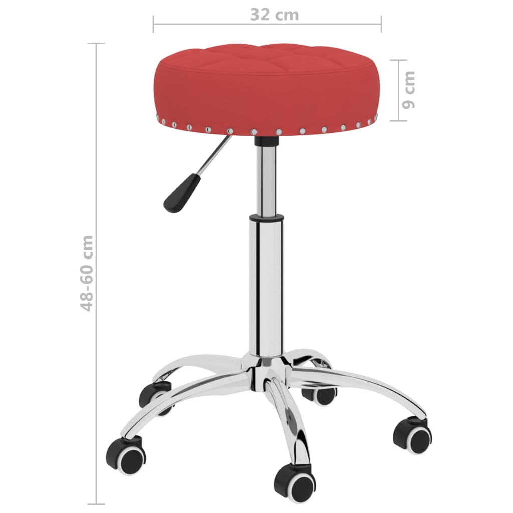 bordó szövetborítású forgó étkezőszék