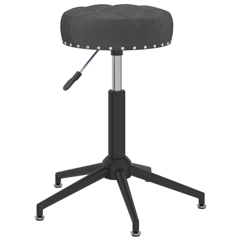 

vidaXL Eetkamerstoelen 4 st draaibaar fluweel zwart