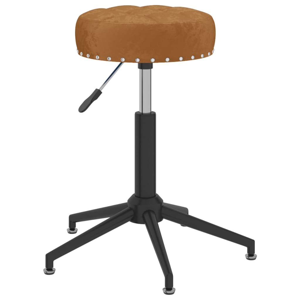 

vidaXL Eetkamerstoelen draaibaar 4 st fluweel bruin