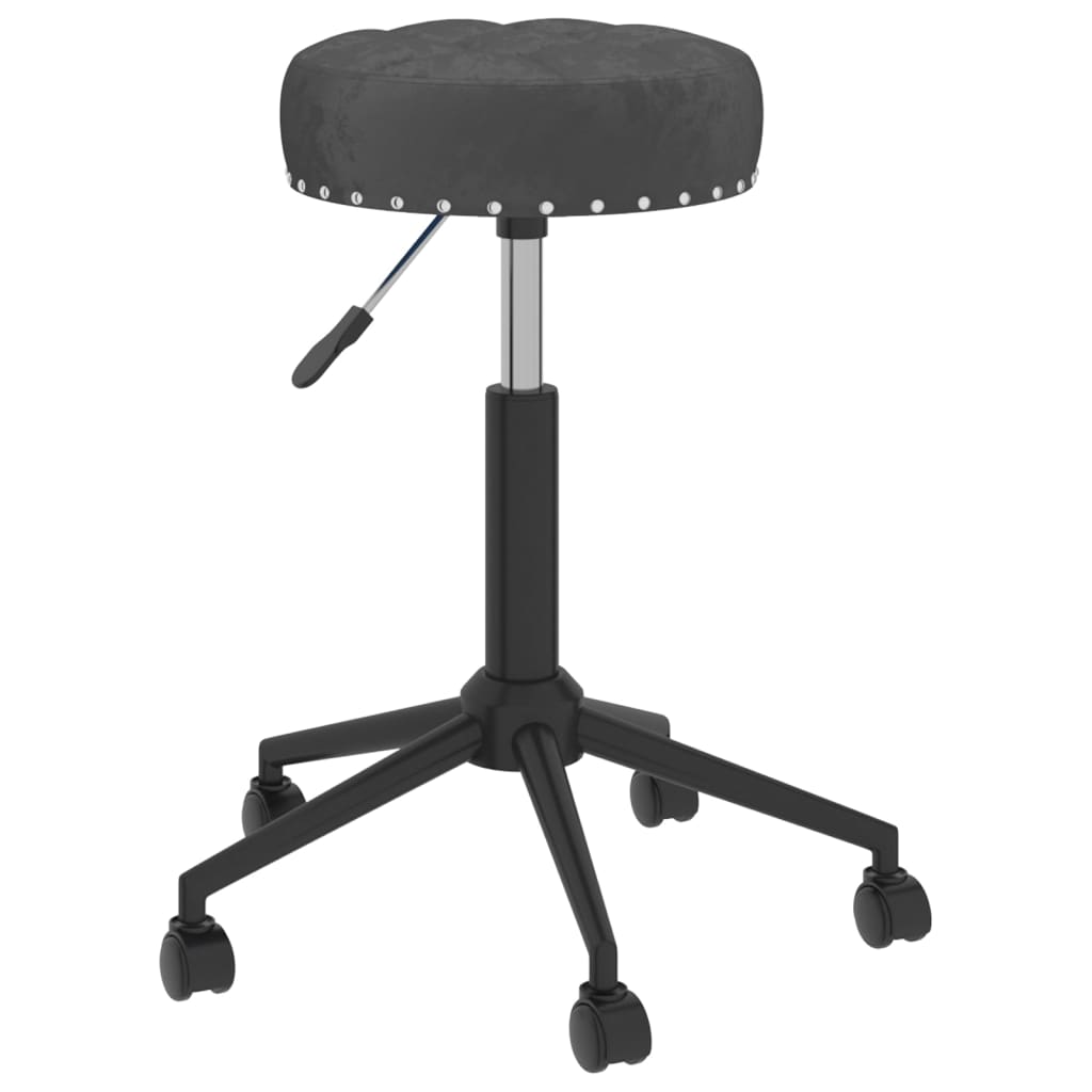 

vidaXL Eetkamerstoelen draaibaar 6 st fluweel zwart