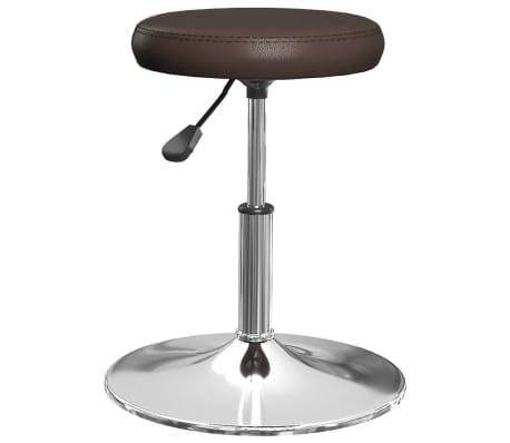 vidaXL Valgomojo kėdės, 4vnt., rudos spalvos, dirbtinė oda