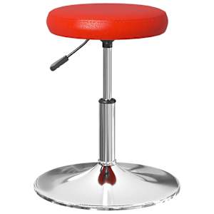 vidaXL Valgomojo kėdė, raudonos spalvos, dirbtinė oda (333069)