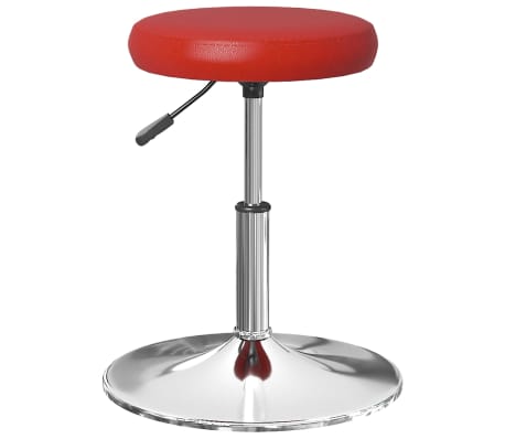 vidaXL Valgomojo kėdė, raudonojo vyno spalvos, dirbtinė oda (333073)