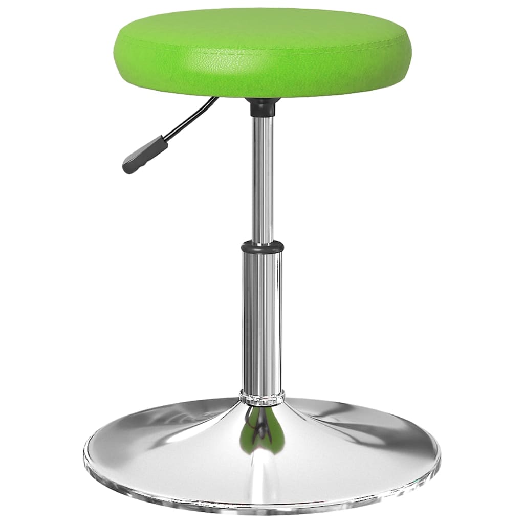 vidaXL Silla de comedor de cuero sintético verde