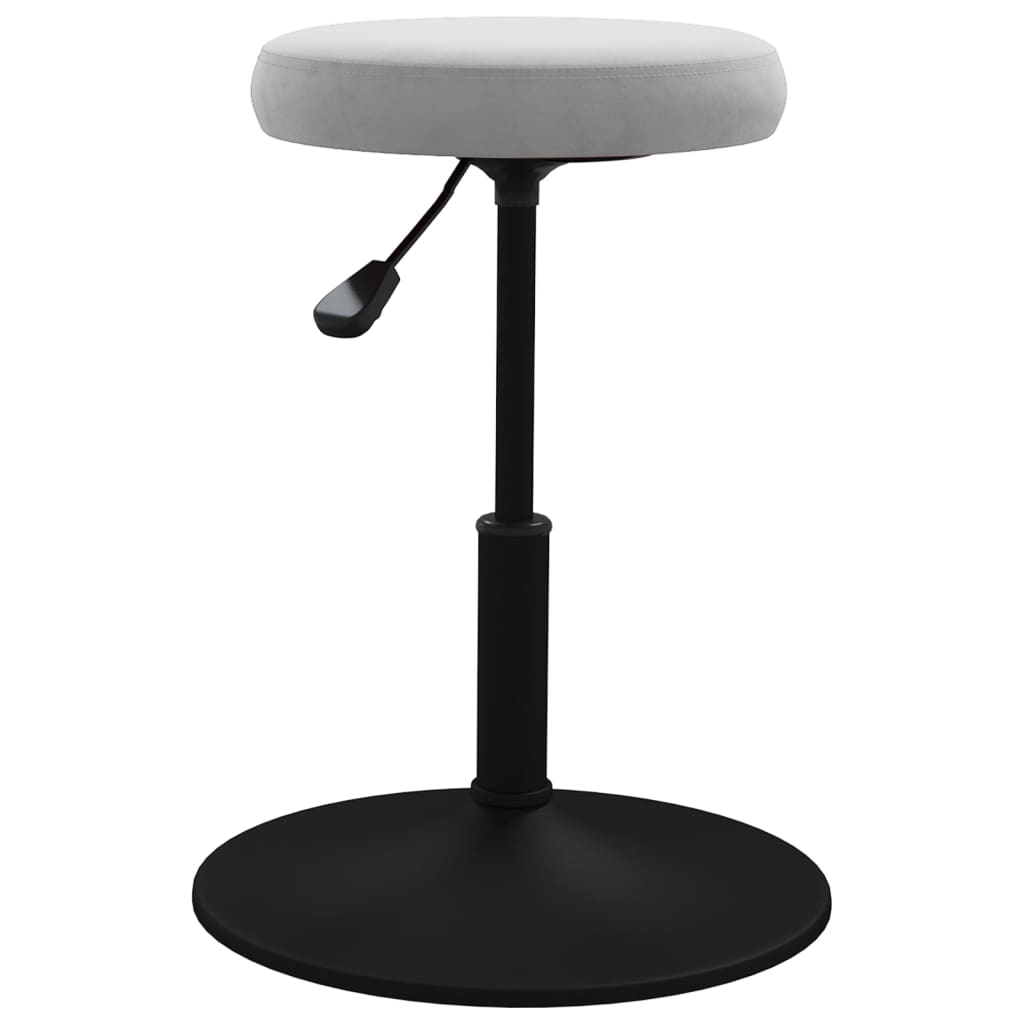 

vidaXL Eetkamerstoelen 6 st fluweel lichtgrijs