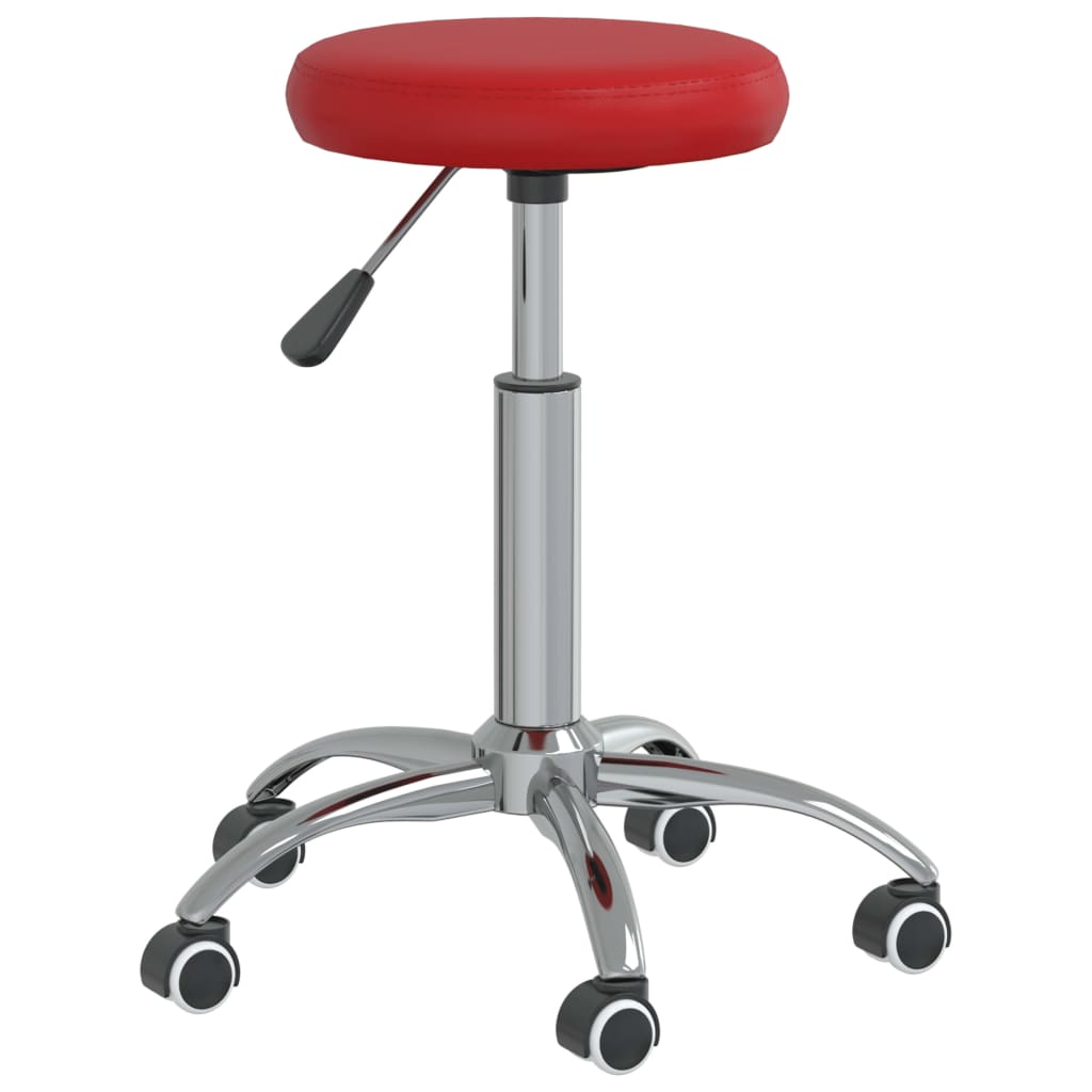 

vidaXL Eetkamerstoelen 4 st kunstleer wijnrood