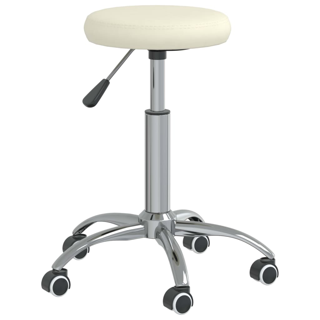 

vidaXL Eetkamerstoelen 6 st kunstleer crèmekleurig