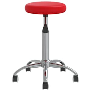 vidaXL Valgomojo kėdė, raudonos spalvos, dirbtinė oda (333153)