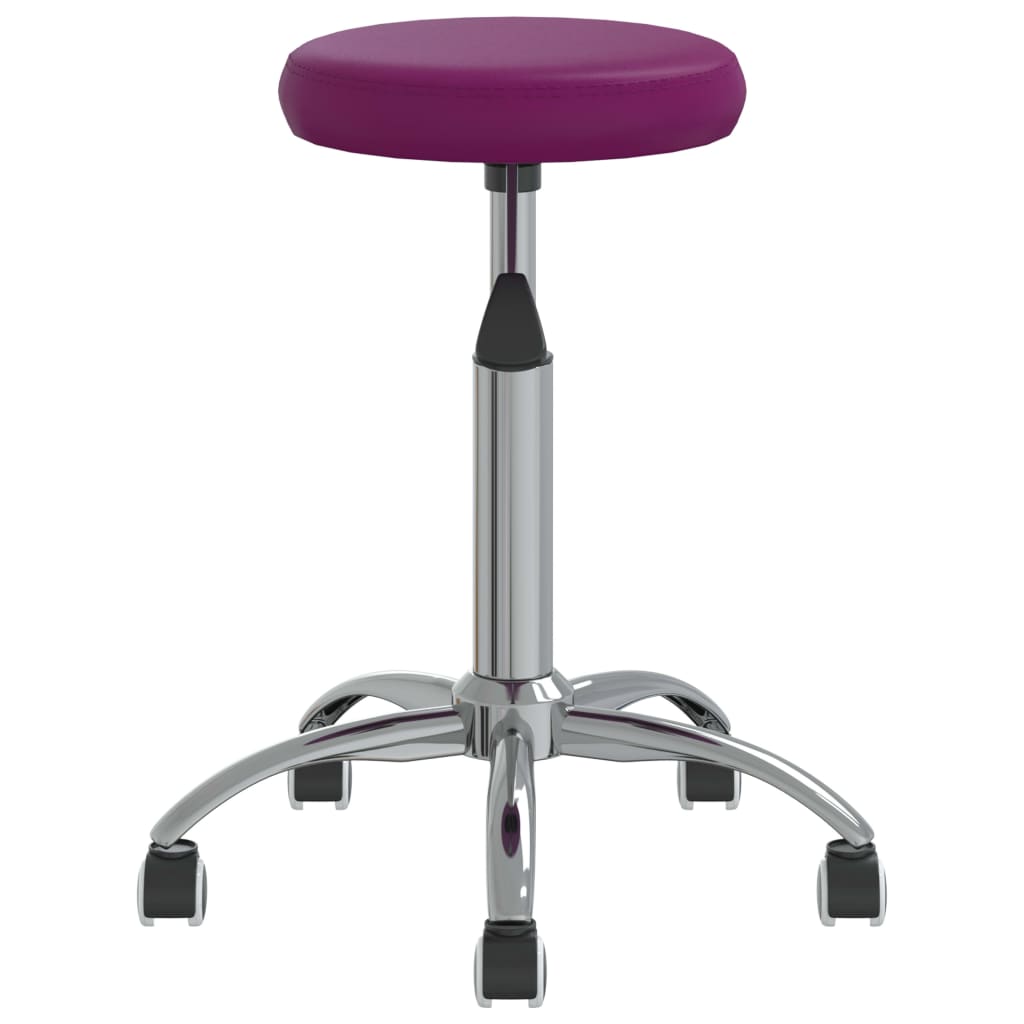 vidaXL Silla de comedor de cuero sintético morado