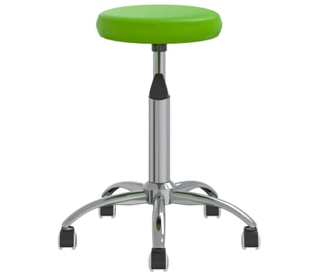 vidaXL Valgomojo kėdė, žalios spalvos, dirbtinė oda (333160)