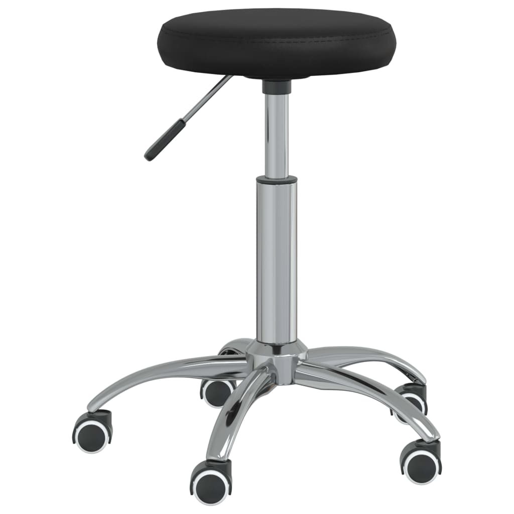 vidaXL Masážní stolička umělá kůže černá
