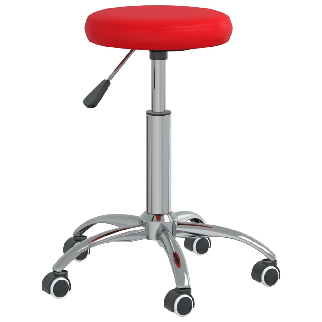 vidaXL Tabouret de massage Similicuir Rouge