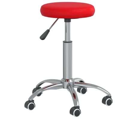 vidaXL Tabouret de massage Similicuir Rouge