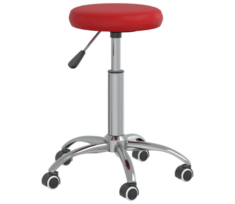 vidaXL Tabouret de massage Similicuir Bordeaux